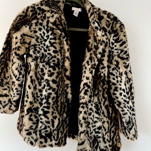 Chicos Faux Fur short jacket